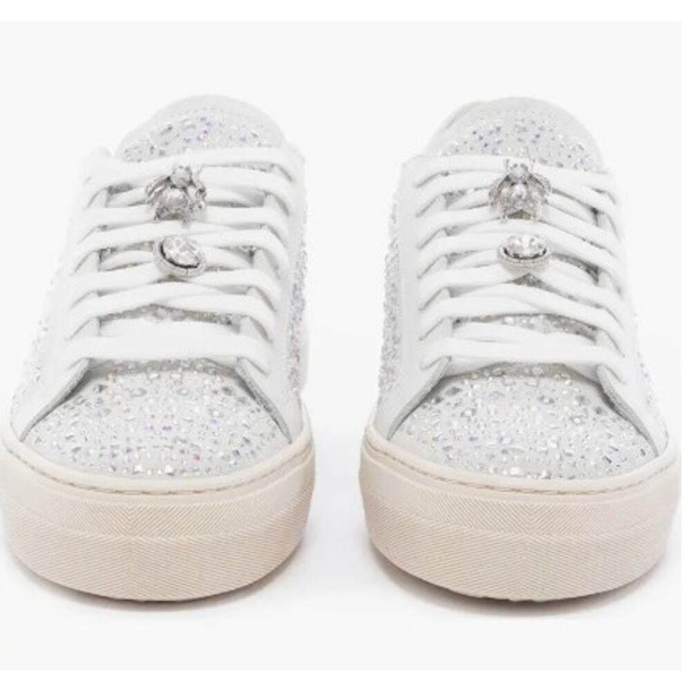 Nearly New! P448 Thea Multi Strass Embellished Sneaker Sz. 41 (US 10.5-11)